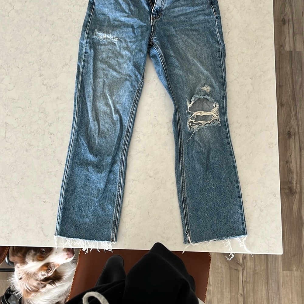VICI High Rise Distressed Blue Jeans size 26 - Picture 3 of 5